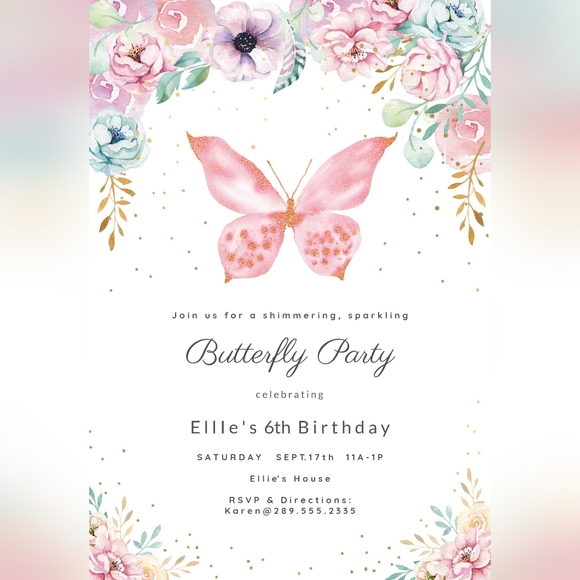 Custom Children's Birthday Party Invitations - Picture 11 of 12